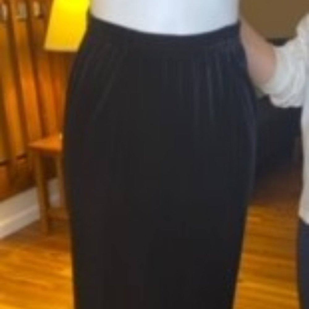 Notations Clothing Co. Long Black Velvet Skirt